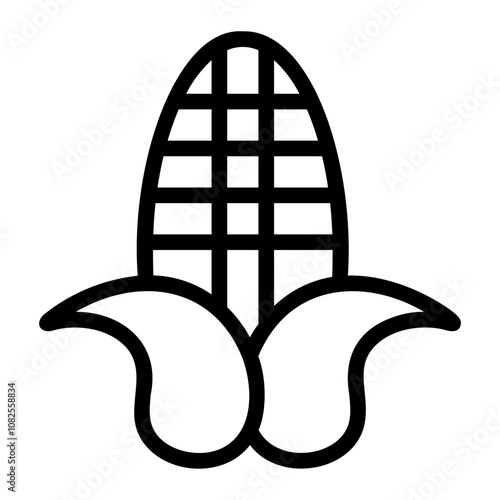 corn line icon