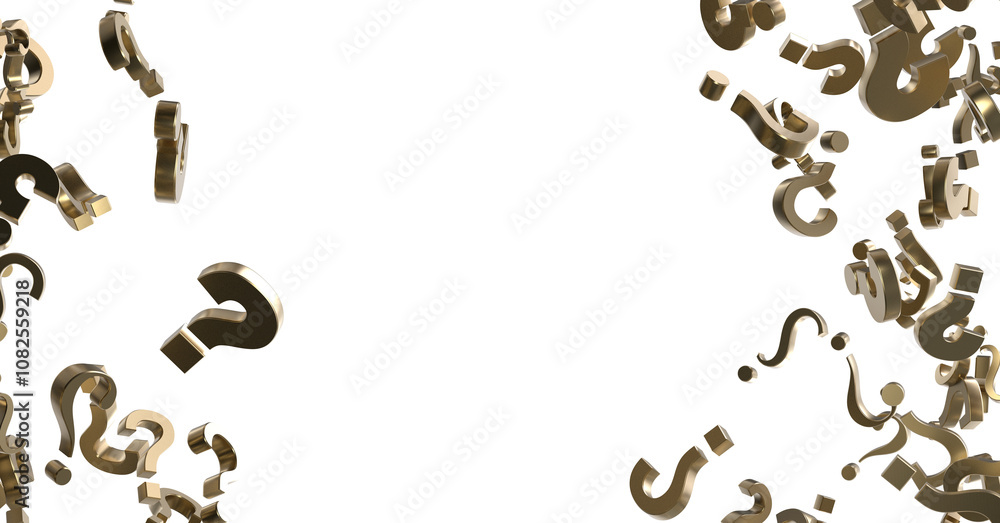 Colored question marks background. 3D Rendering.. Colored question marks background. 3D Rendering..