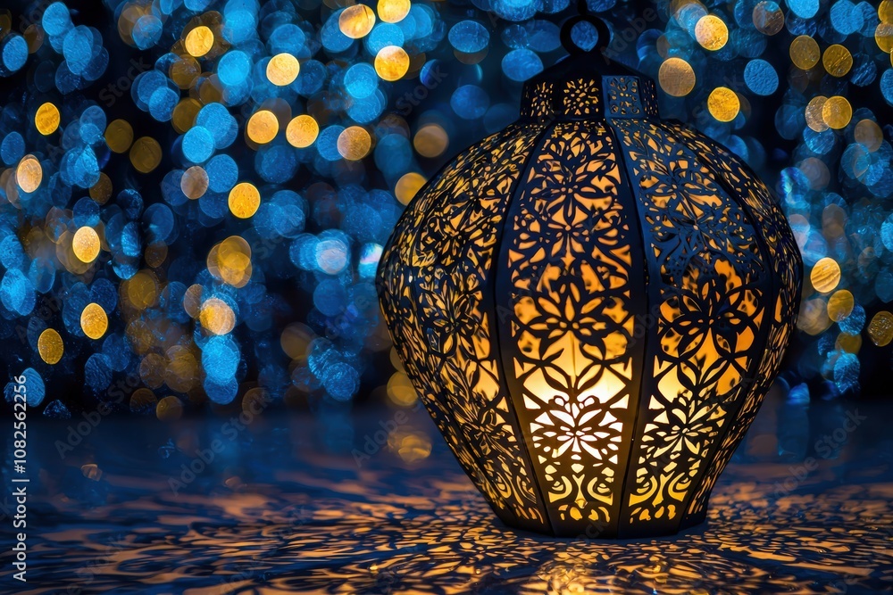 Obraz premium Ornate lantern glows