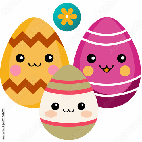 Easter Sunday, card with bunny, easter egg, easter sunday background