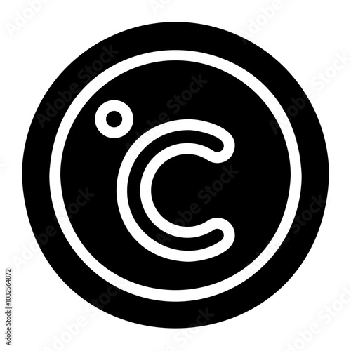 celsius glyph icon
