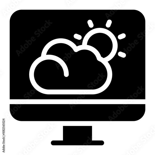meteorology glyph icon