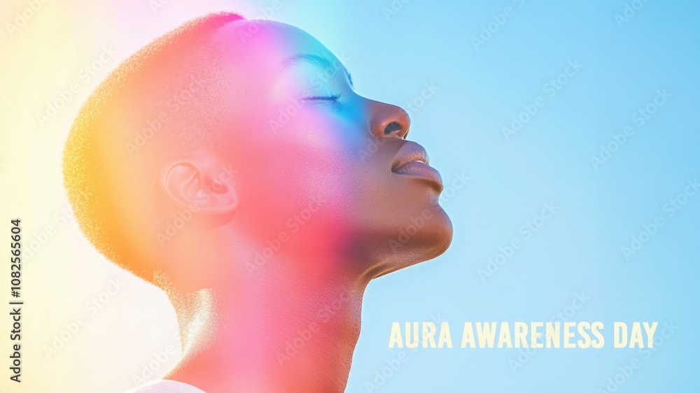 Peaceful Reflection Under Vibrant Aura Skies Peaceful Reflection Under Vibrant Aura Skies