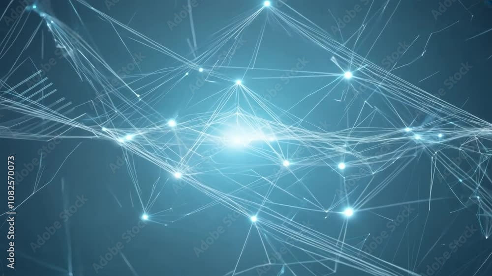Dynamic Abstract Background with Glowing Lines and Nodes Exploring Depth and Technology in Futuristic Digital Theme Dynamic Abstract Background with Glowing Lines and Nodes Exploring Depth and Technology in Futuristic Digital Theme