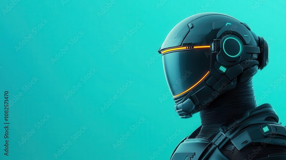 Cyber champion in futuristic armor, neonglowing suit, digital battlefield, 3D illustration Cyber champion in futuristic armor, neonglowing suit, digital battlefield, 3D illustration