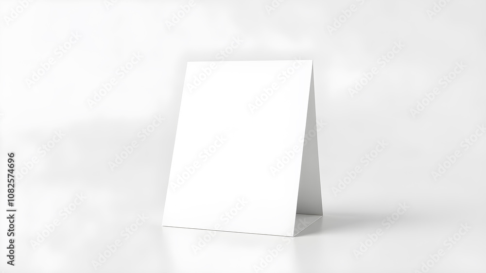 3D illustration Table Tent Mockups Blank 3D illustration Table Tent Mockups Blank