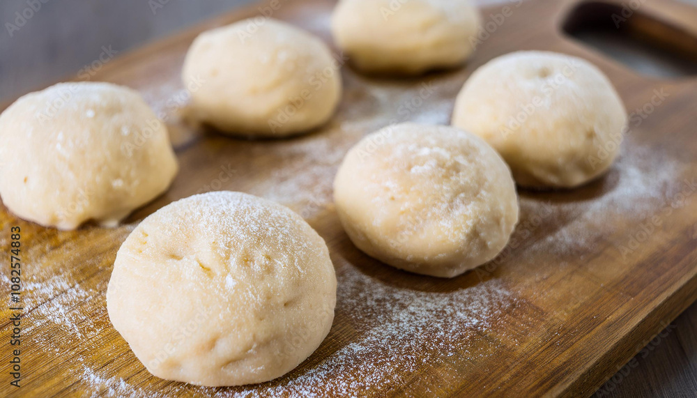 Raw unbaked donuts dough with layers. Tasty food. Ready for baking. Cooking and culinary concept. Raw unbaked donuts dough with layers. Tasty food. Ready for baking. Cooking and culinary concept.