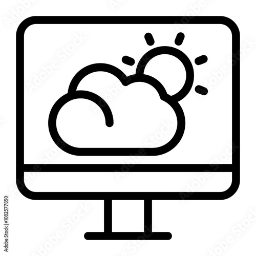meteorology line icon