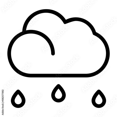 rain line icon