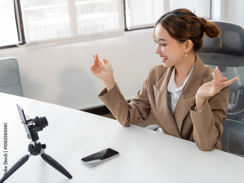 Virtual meeting interaction office setting video call professional ...