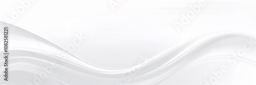3D Abstract White Background. Created with Generative AI Technology