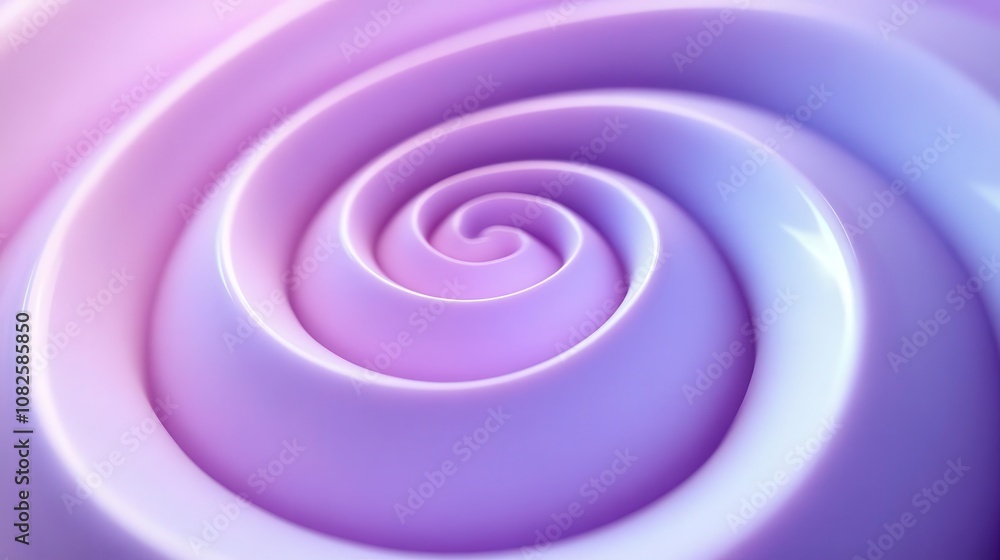 A minimalist candy cane swirl design in pastel purple, winding down in a smooth spiral, on a pale blue background, Serene, Clean Art A minimalist candy cane swirl design in pastel purple, winding down in a smooth spiral, on a pale blue background, Serene, Clean Art
