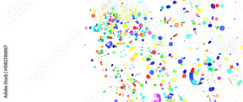 silver confetti explosion festive background transparent PNG