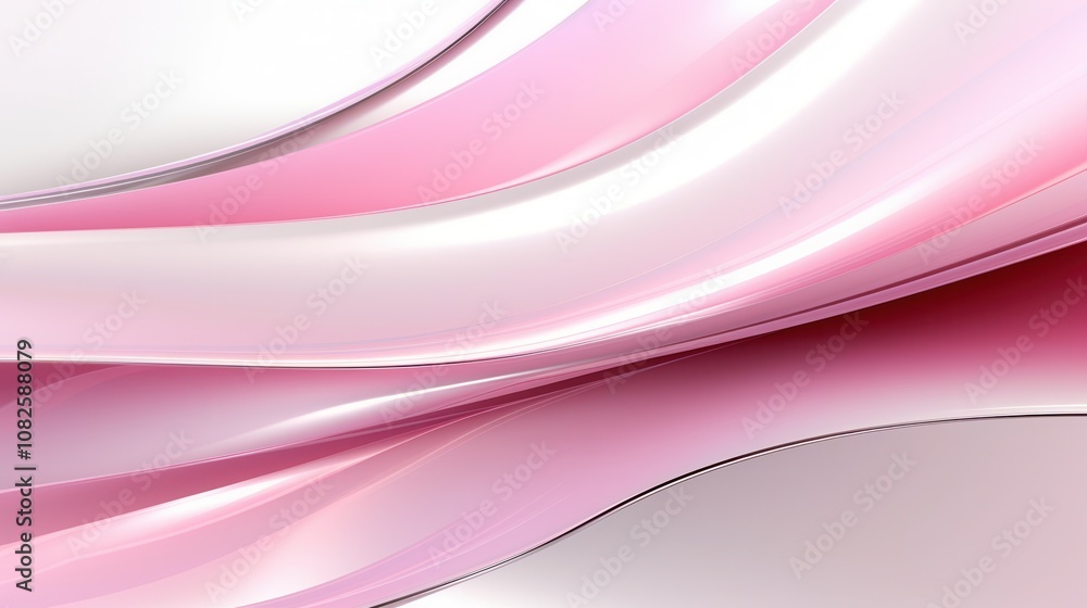 Elegant abstract pink and white flowing curves and waves design for creative backgrounds Elegant abstract pink and white flowing curves and waves design for creative backgrounds