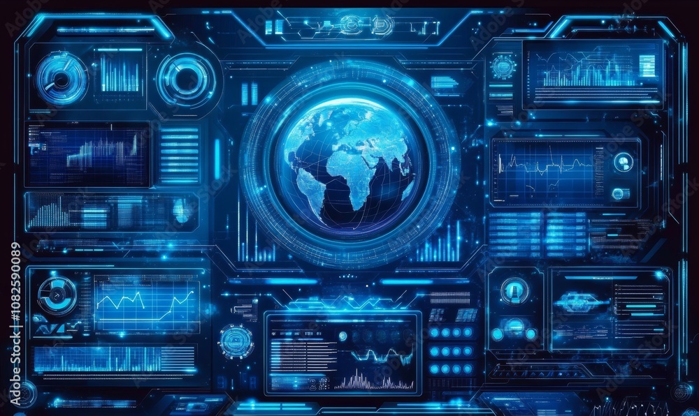The technology of three-dimensional interfaces, a science fiction setting. The technology of three-dimensional interfaces, a science fiction setting.