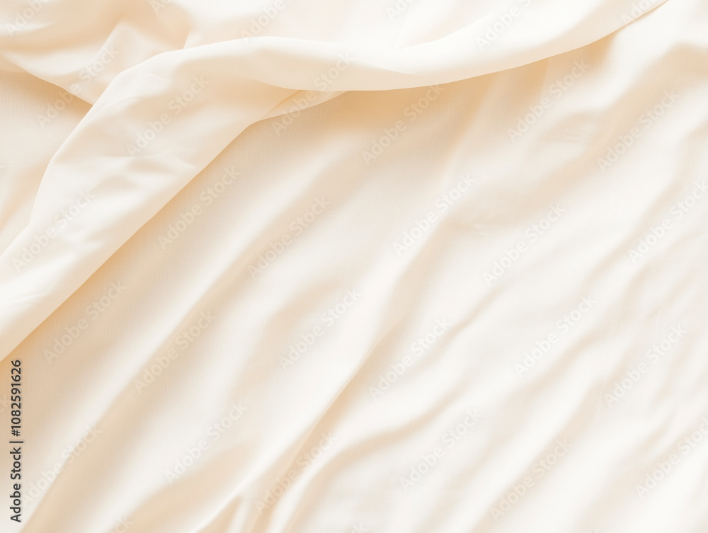 Fototapeta premium natural beige cotton fabric background