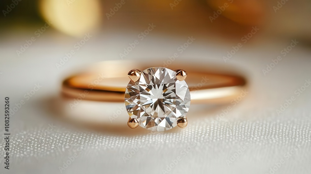 a close-up of a solitaire engagement ring with diamond, classic beauty, isolated on white background a close-up of a solitaire engagement ring with diamond, classic beauty, isolated on white background