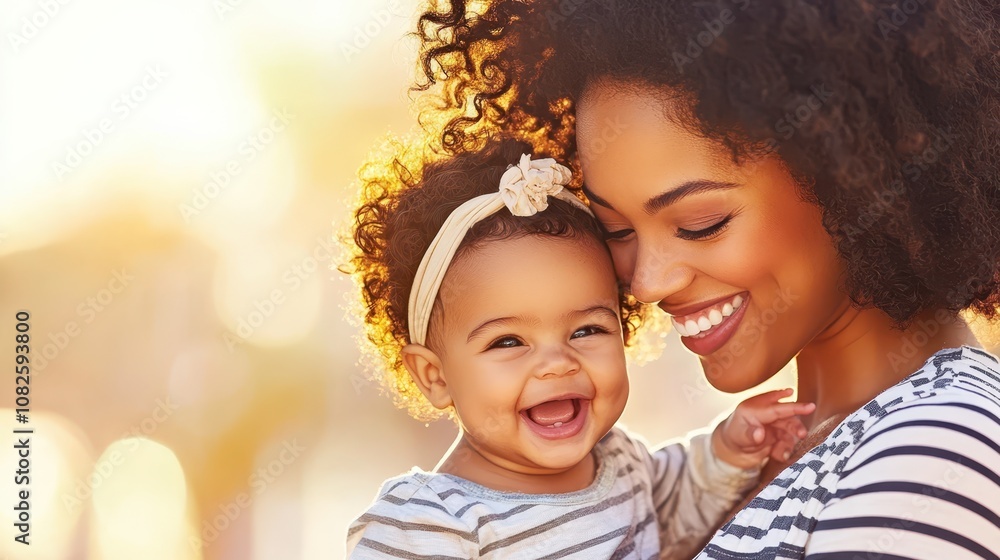 Mother and daughter smiling warmly, enjoying a loving moment. Concept: family bond. Mother and daughter smiling warmly, enjoying a loving moment. Concept: family bond.