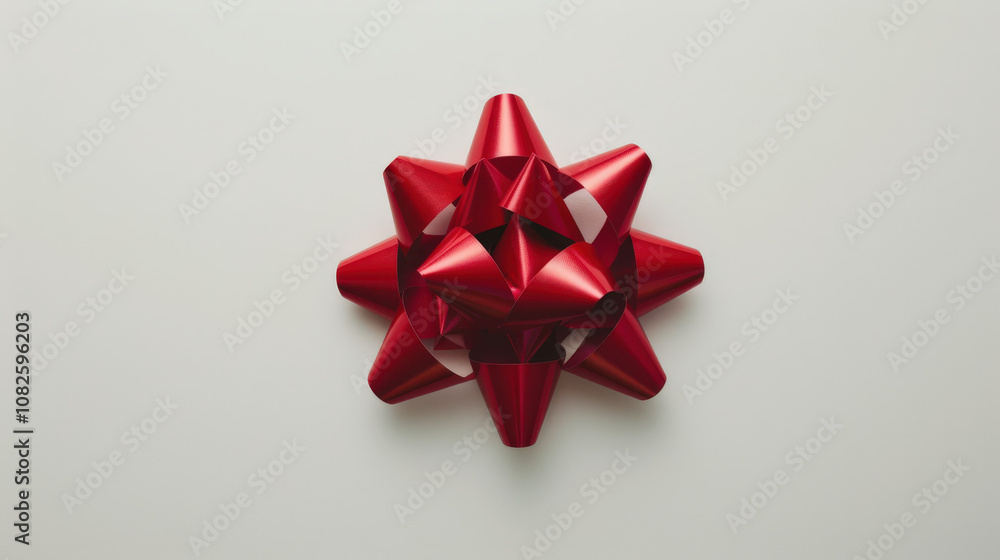 red gift ribbon gift bow on white red gift ribbon gift bow on white