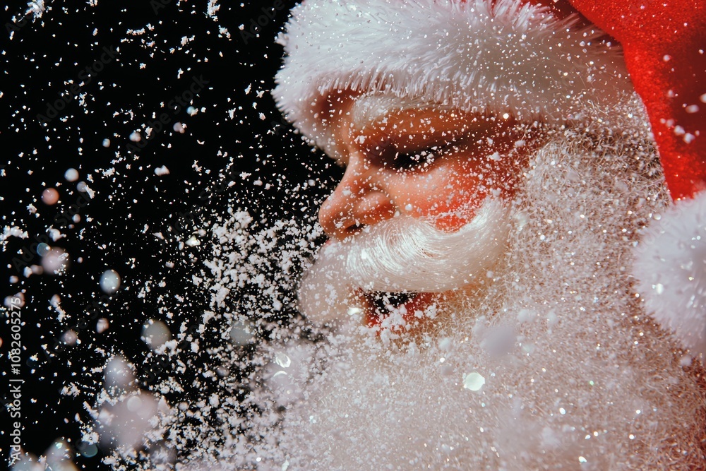 Santa's nativity gift card with a Holiday designed by papa Noel. Photographer for greeting cards, wedding invitations or announcements Santa's nativity gift card with a Holiday designed by papa Noel. Photographer for greeting cards, wedding invitations or announcements