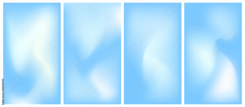 Sky Blue Gradient Vector Background. Abstract Light Blue Gradation Background. Soft Gradient Texture Banner Template. Modern Luxury Backdrop. Curve Layout Concept. Sky Bg Stories Set. Sky Blue Gradient Vector Background. Abstract Light Blue Gradation Background. Soft Gradient Texture Banner Template. Modern Luxury Backdrop. Curve Layout Concept. Sky Bg Stories Set.