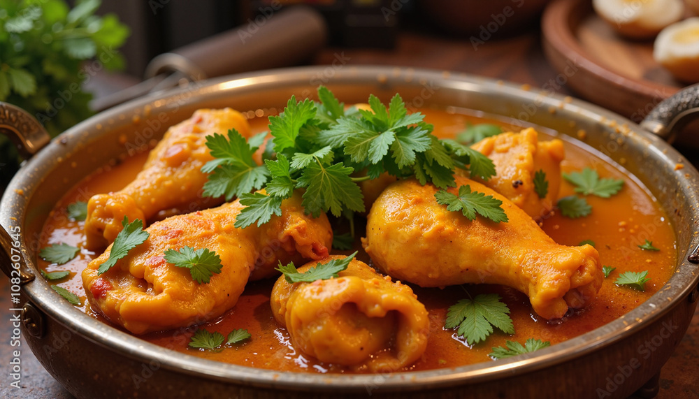 Braised chicken drumsticks in tomato sauce with herbs Braised chicken drumsticks in tomato sauce with herbs