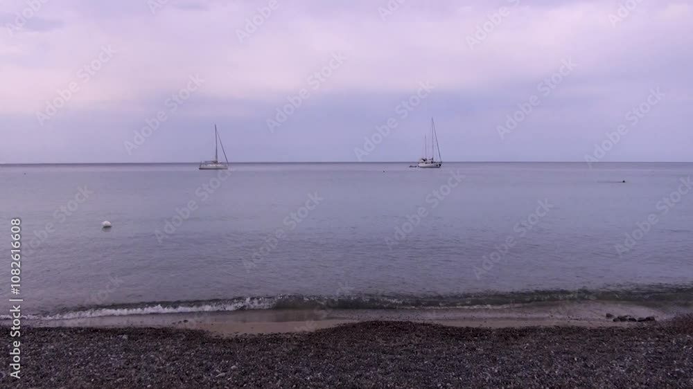 A typical summer evening on the beach in the village of Marina di Camerota, Salerno, Italy. A typical summer evening on the beach in the village of Marina di Camerota, Salerno, Italy.