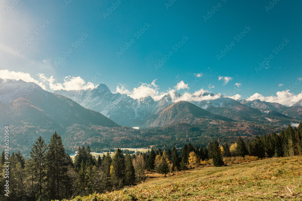 Julian Alps in a beautiful autumn day