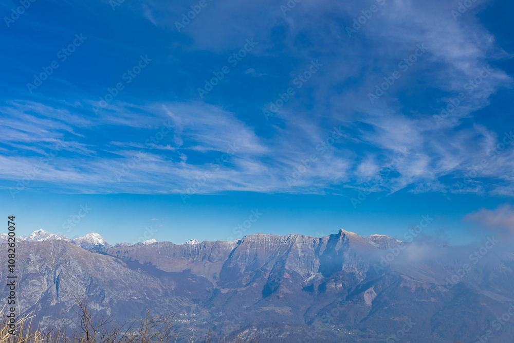 Mount Matajur in an autumn day