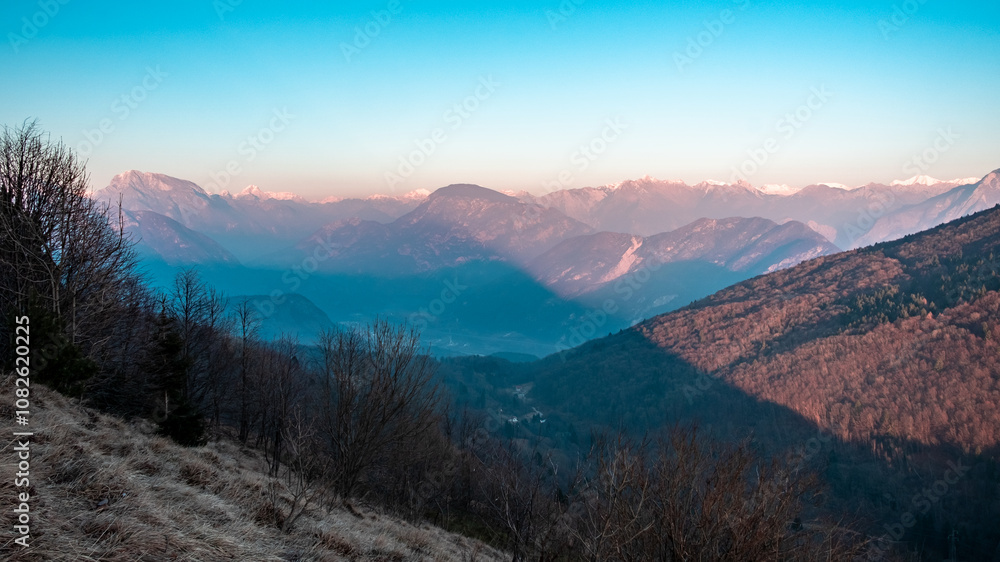 Panorama from the alpine peak