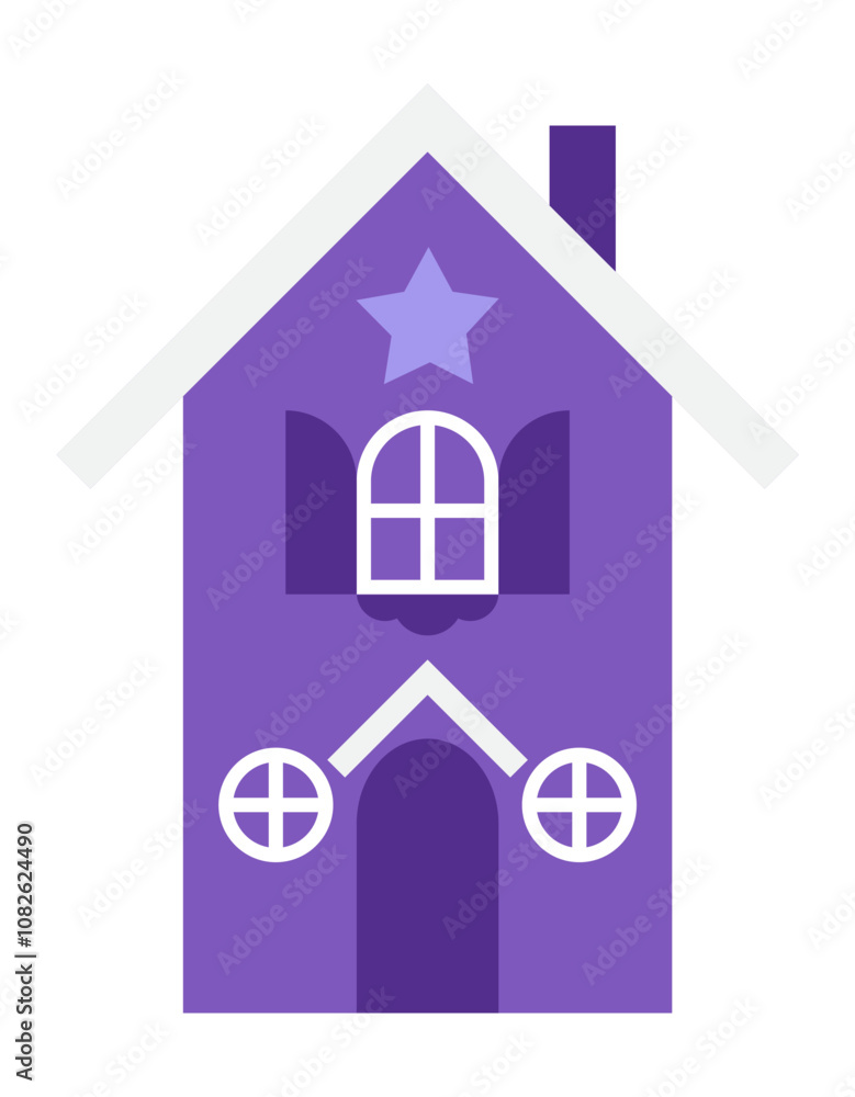 House flat illustration, simple house vector House flat illustration, simple house vector