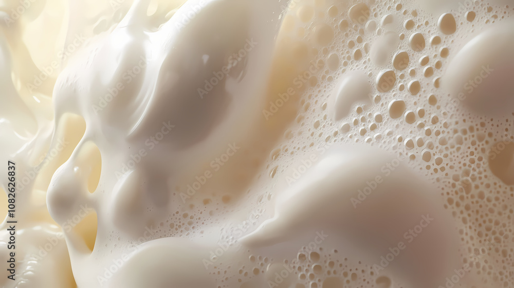 A hyper-realistic close-up of a person whisking egg whites, with frothy bubbles and soft peaks forming in exquisite detail. Exquisite. Illustration A hyper-realistic close-up of a person whisking egg whites, with frothy bubbles and soft peaks forming in exquisite detail. Exquisite. Illustration