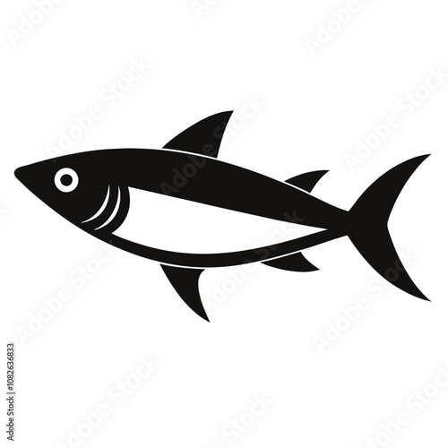 Solid color Herring animal vector design