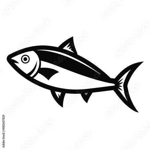 Solid color Herring animal vector design