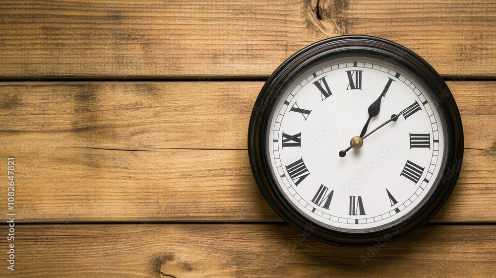 Clock showing time urgency, a reminder of life's fleeting moments and the importance of making the most of every second. Clock showing time urgency, a reminder of life's fleeting moments and the importance of making the most of every second.