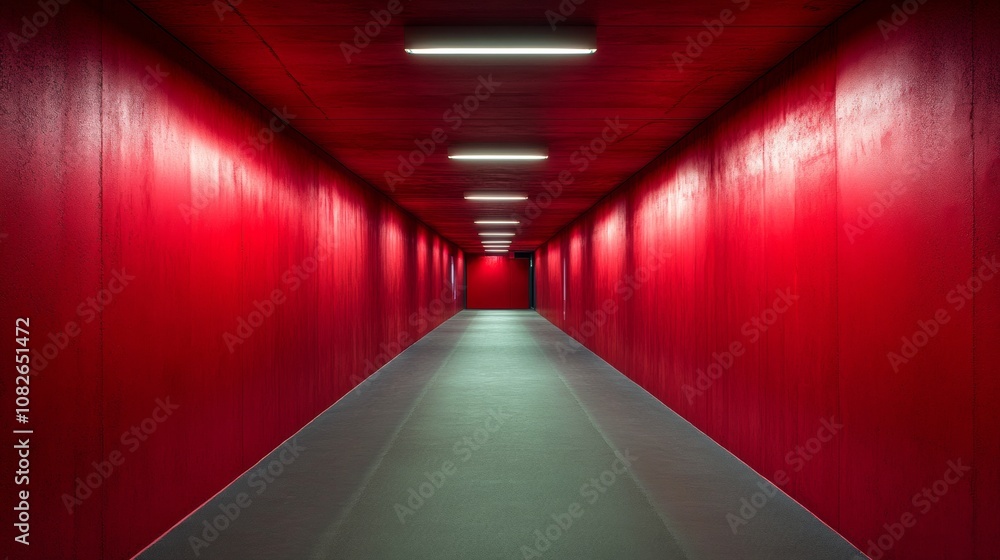 tunnel of a football locker room tunnel of a football locker room