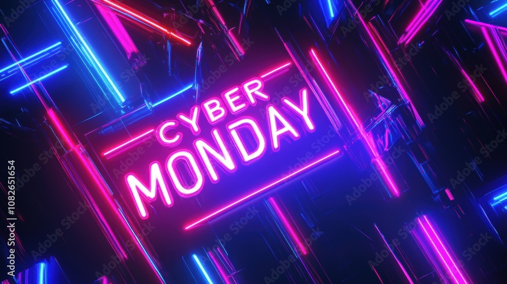 Cyber Monday sale event promotion poster. Cyber Monday sale event promotion poster.