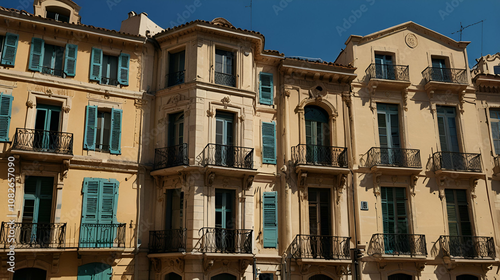 Fototapeta premium facade of the old building country