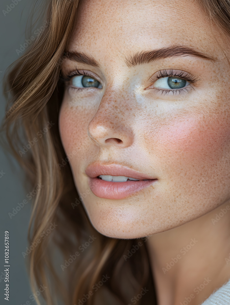 Elegant High-Fashion Beauty Portraits with Radiant Skin, Glamorous Makeup, and Luxurious Skincare Glow. Elegant High-Fashion Beauty Portraits with Radiant Skin, Glamorous Makeup, and Luxurious Skincare Glow.