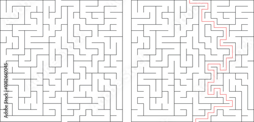 Maze Puzzle Game Book Page – Fun and Challenging Activity for All Ages