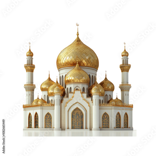 Wallpaper Mural Majestic Golden Dome Mosque Architectural Marvel of Islamic Design Torontodigital.ca