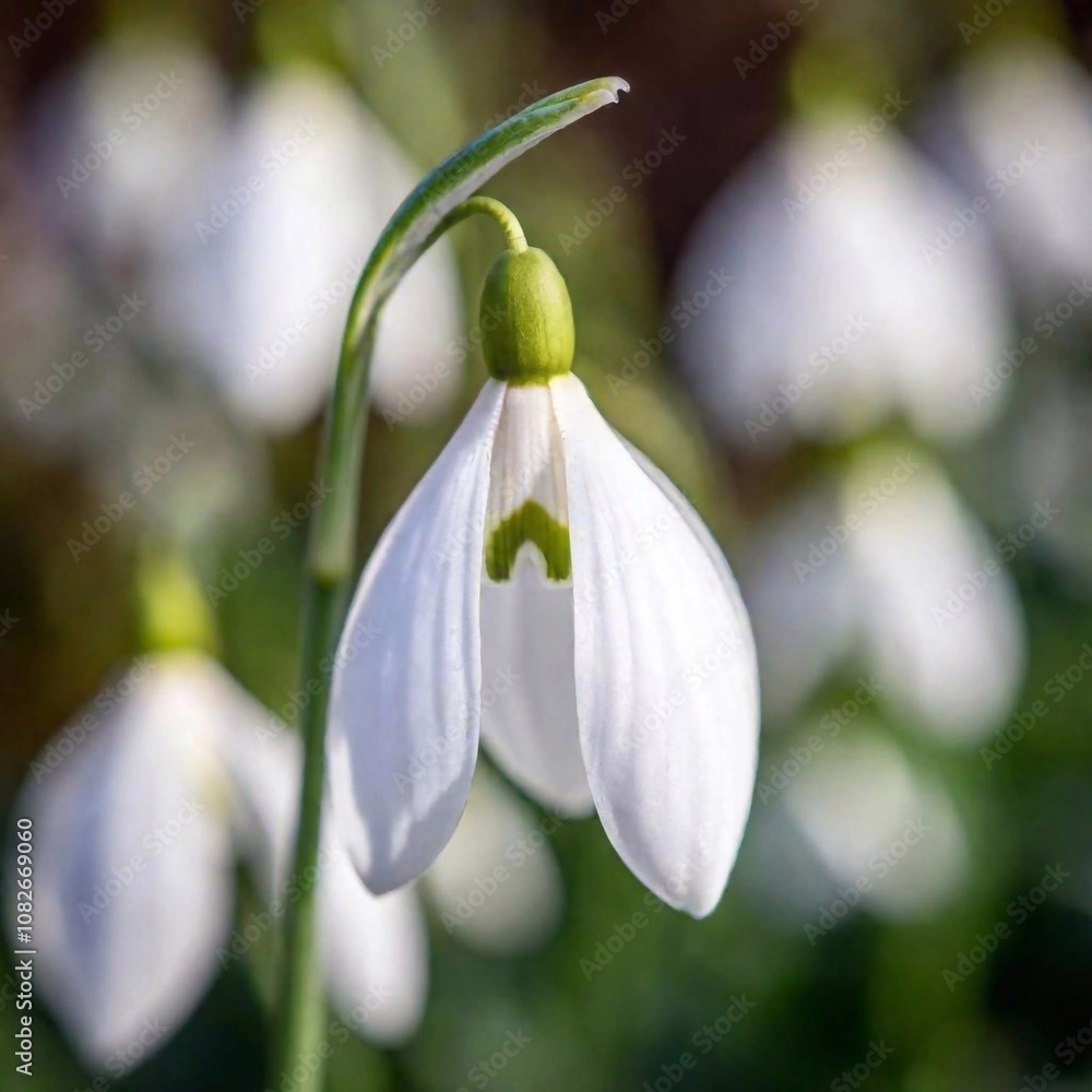 an extreme macro shot of a delicate spring snowdrop, focusing on the minute details of the flower's translucent petals, the tiny green markings, and the subtle textures of its surface an extreme macro shot of a delicate spring snowdrop, focusing on the minute details of the flower's translucent petals, the tiny green markings, and the subtle textures of its surface
