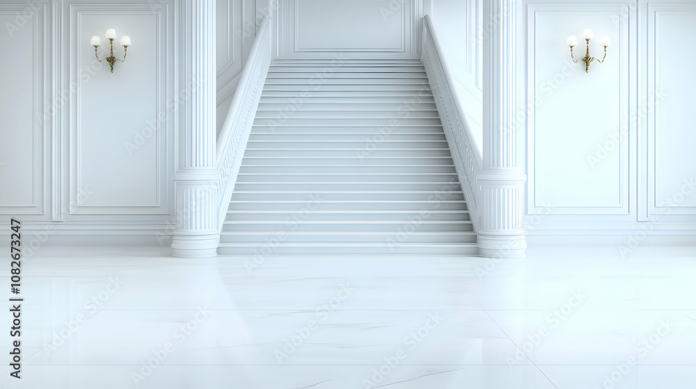 Interior marble stairs with pillars and columns in a palace, castleInterior marble stairs with pillars and columns in a palace, castle Interior marble stairs with pillars and columns in a palace, castleInterior marble stairs with pillars and columns in a palace, castle