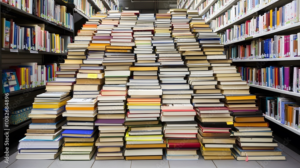 A staircase made of books, symbolizing knowledge, learning, and intellectual growth. A staircase made of books, symbolizing knowledge, learning, and intellectual growth.