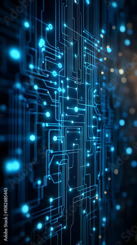 Abstract Background - Circuit Board Technology Network Data