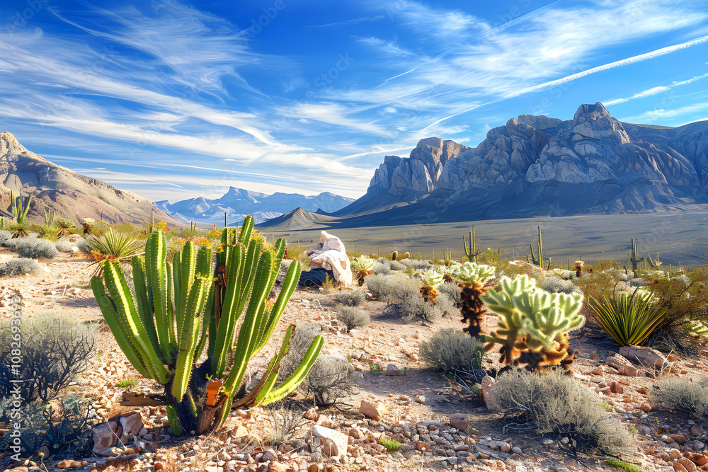 The Stark Contrast of Extreme Survival: A Vibrant Depiction of Nevada's Arid Climate The Stark Contrast of Extreme Survival: A Vibrant Depiction of Nevada's Arid Climate
