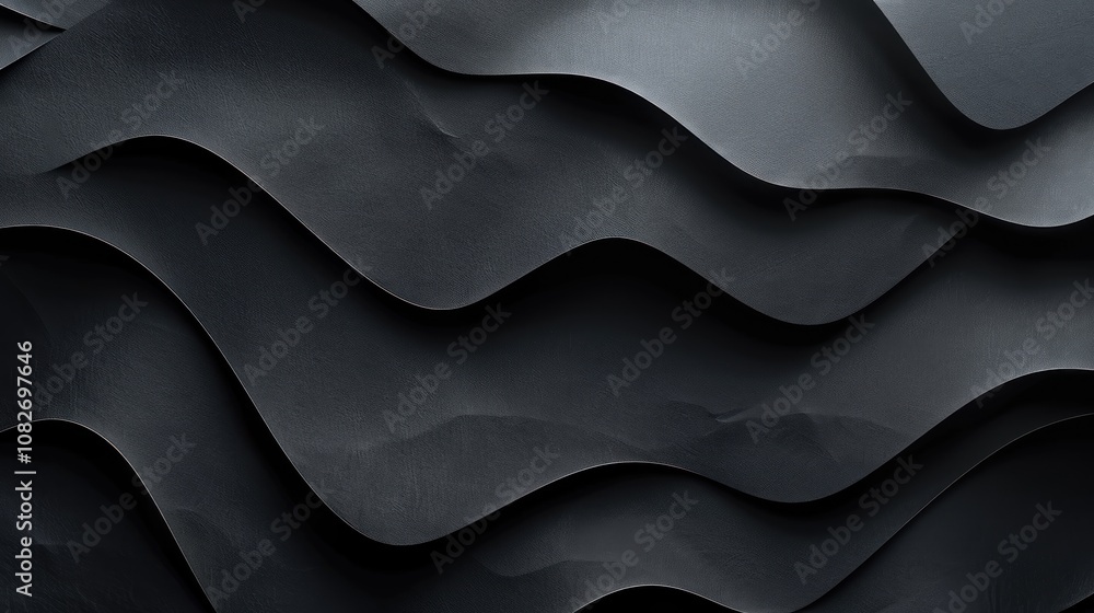 Abstract Black Waves Abstract Black Waves