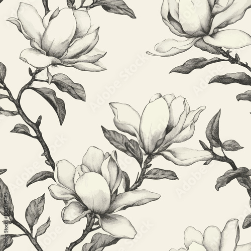 seamless pattern with flowers