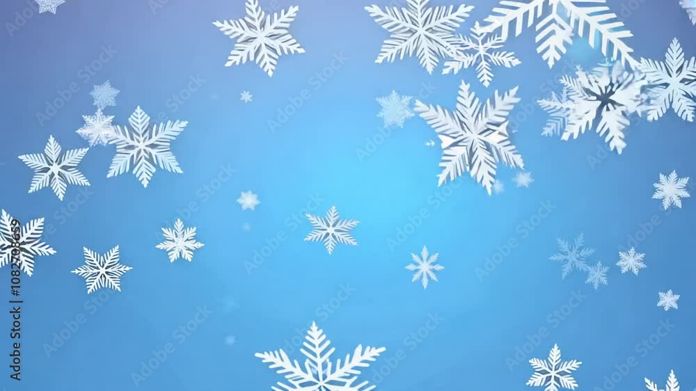 Blue Snowflakes Animated Background Blue Snowflakes Animated Background