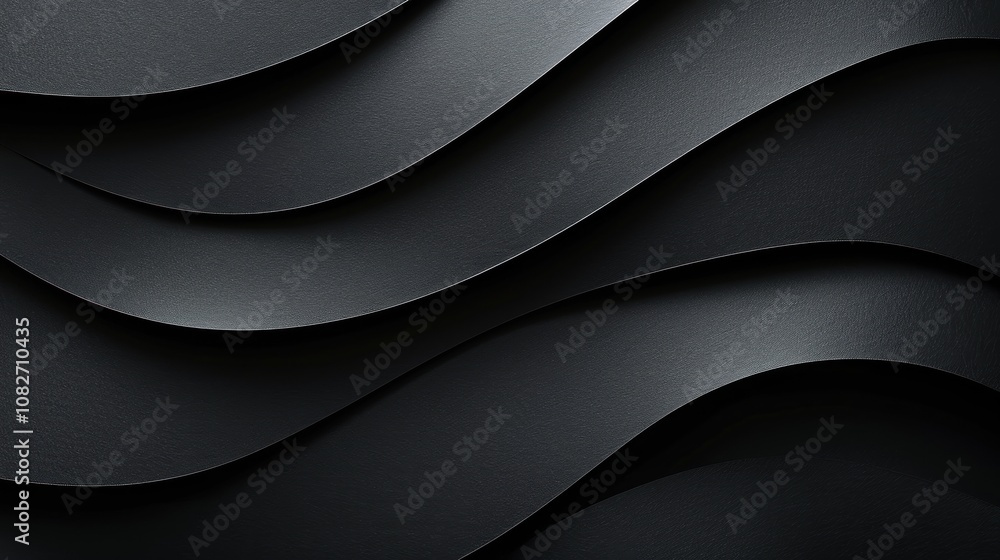 Abstract Black Wavy Pattern Abstract Black Wavy Pattern